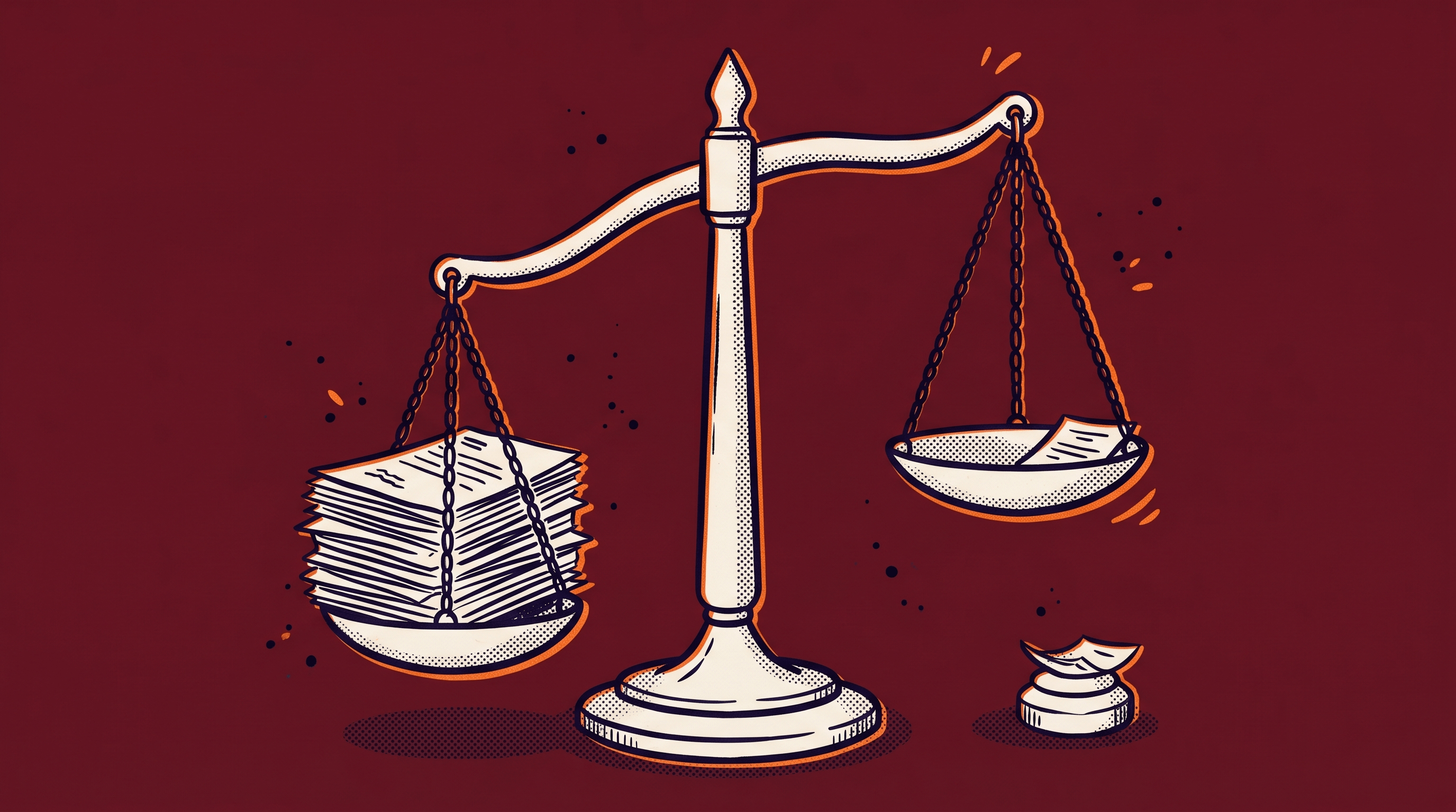 Unbalanced scales of justice illustrating Step 2 Final Merits Determination failure patterns in AAO EB1A decisions 2024–2025