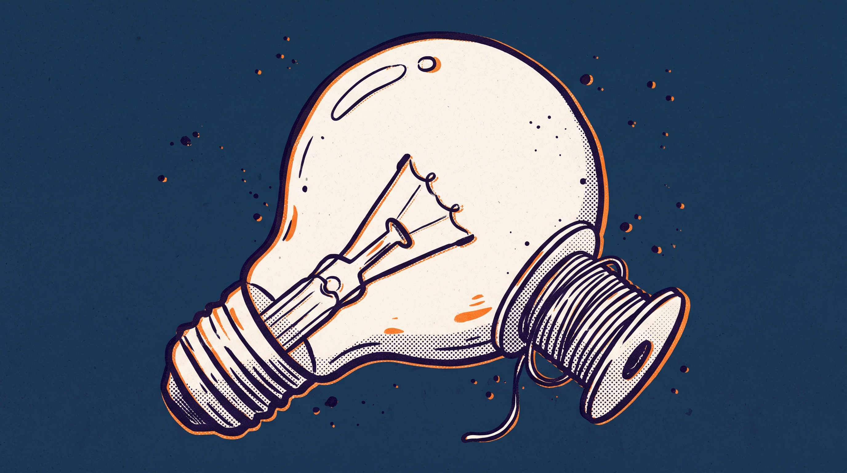 Light bulb representing an original contribution of major significance for EB1A Criterion 5