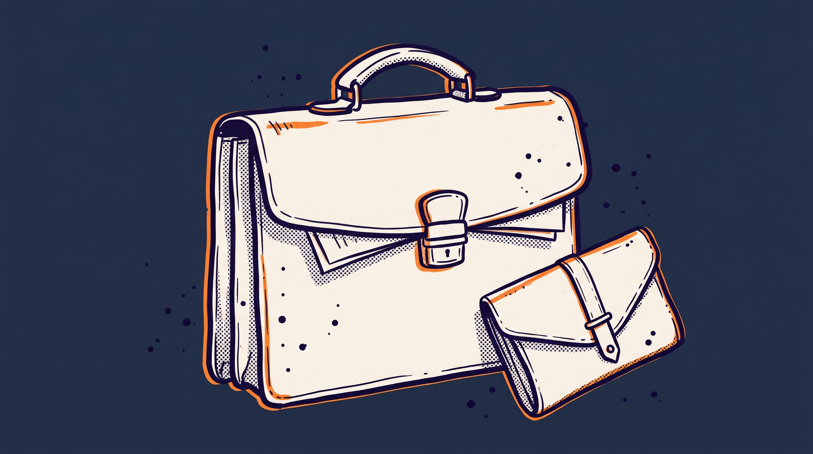 Open briefcase with documents fanning out — EB1A intake assessment and criteria selection strategy