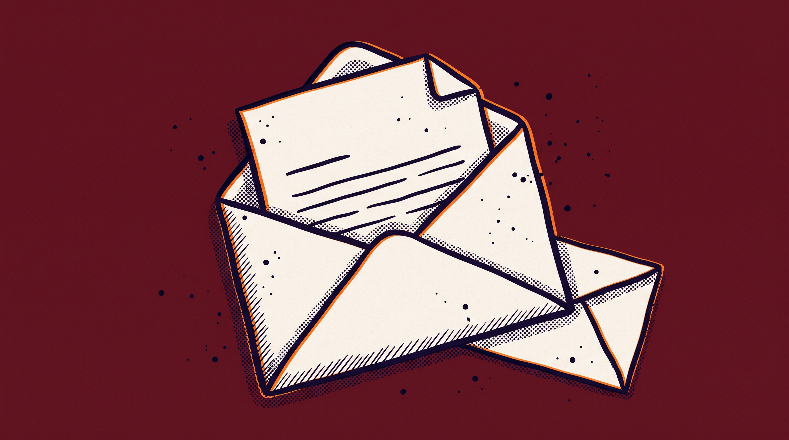 An envelope with a formal letter partially pulled out against a burgundy background representing a problematic expert letter that triggered an RFE on EB1A Criterion 5 evidence