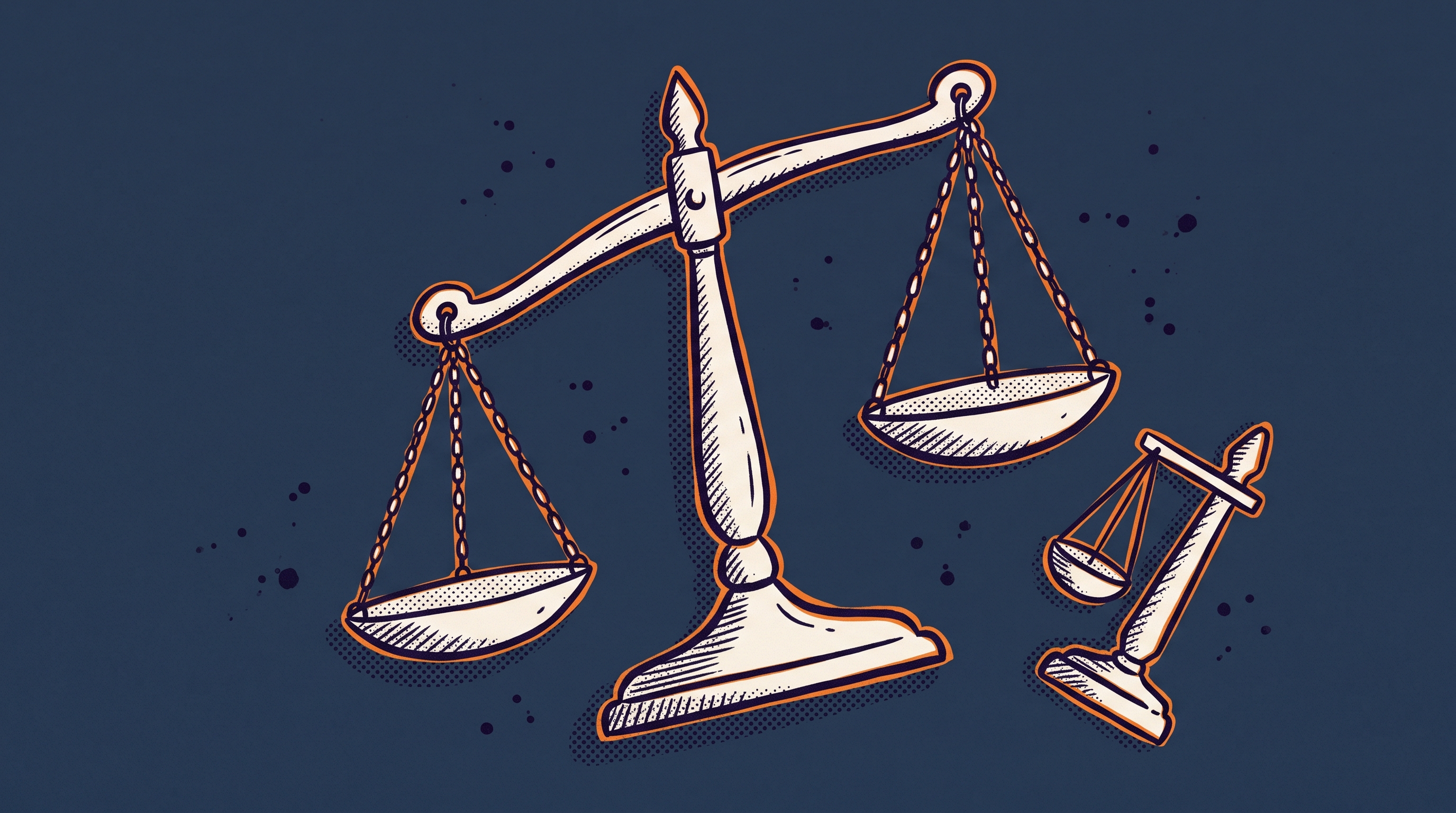 Balance scale representing criteria selection and evidence weighing for EB1A extraordinary ability petitions
