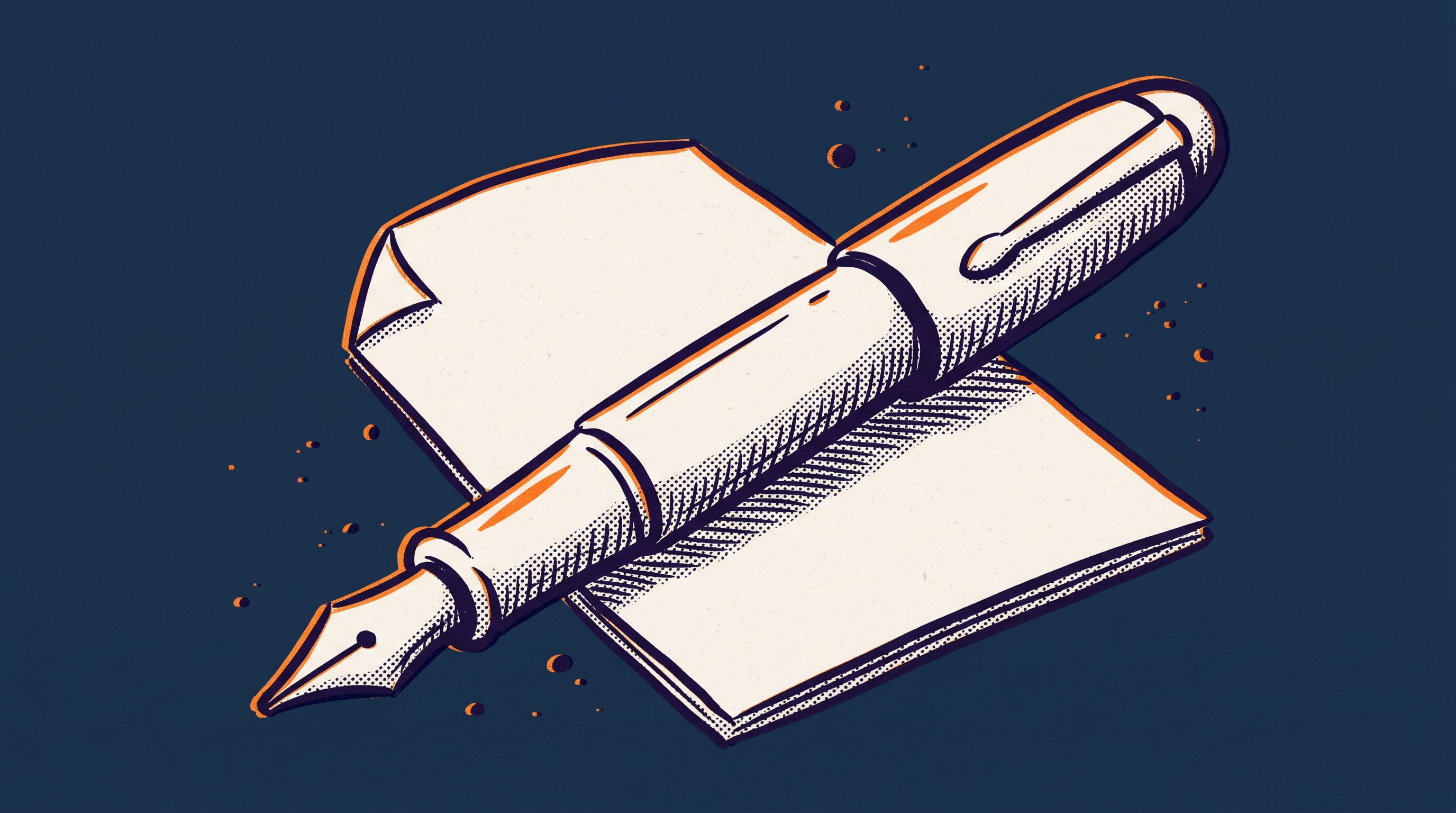 Fountain pen resting on petition documents — EB1A evidence gathering guide for immigration attorneys