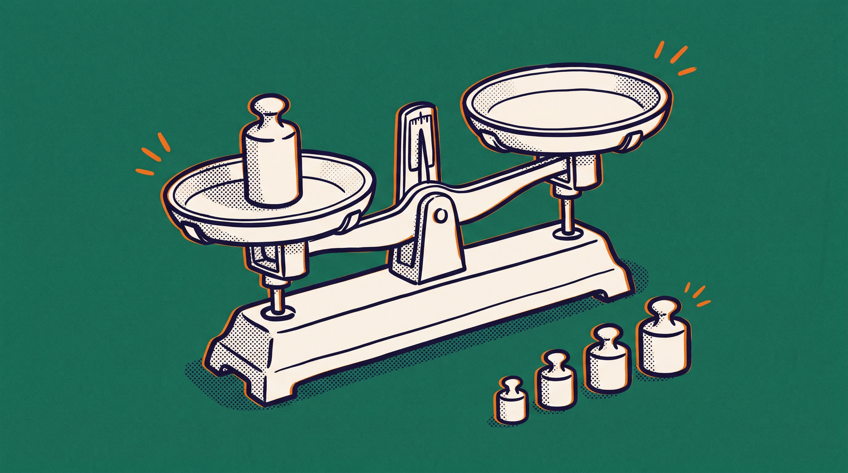 Strong evidence outweighing weak evidence on a balance scale — O-1A petition quality versus quantity