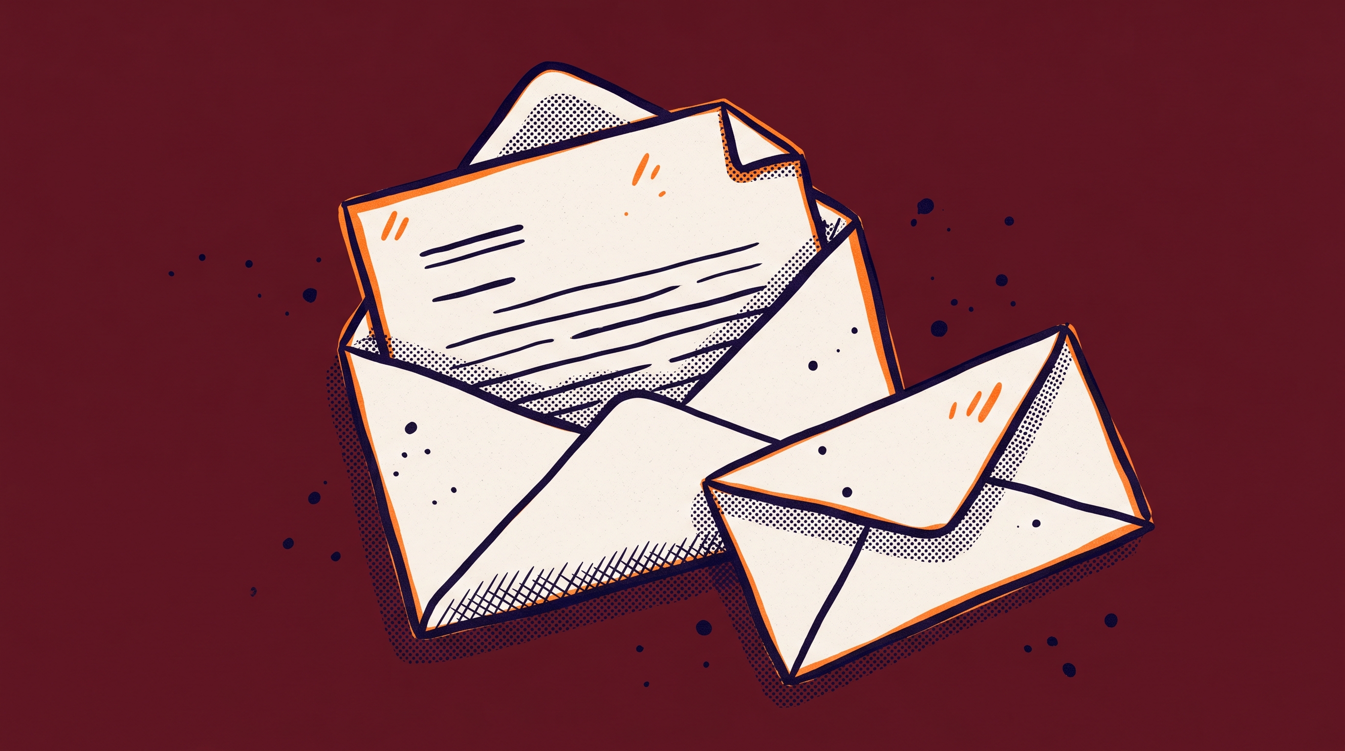 An envelope with a formal letter partially pulled out against a burgundy background representing an RFE response on O-1A Criterion 8 high remuneration evidence