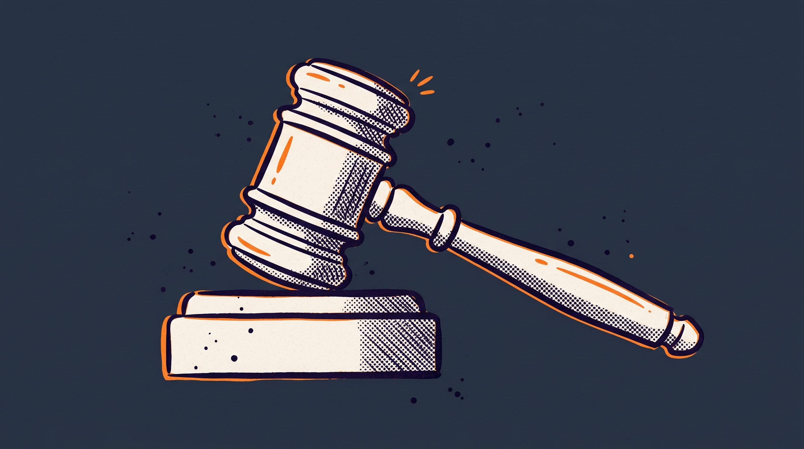 A judicial gavel resting on a rectangular block representing AAO administrative appeal decisions and their practical implications for EB1A practitioners