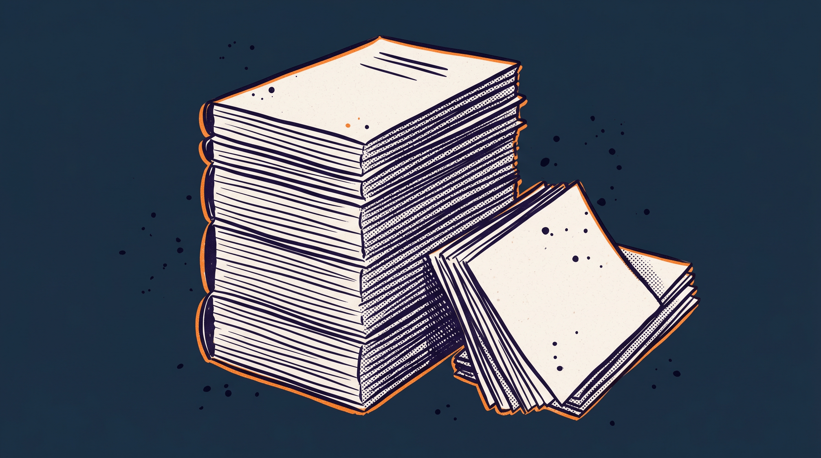 Stack of petition documents representing the ten EB1A criteria and policy manual evidence standards